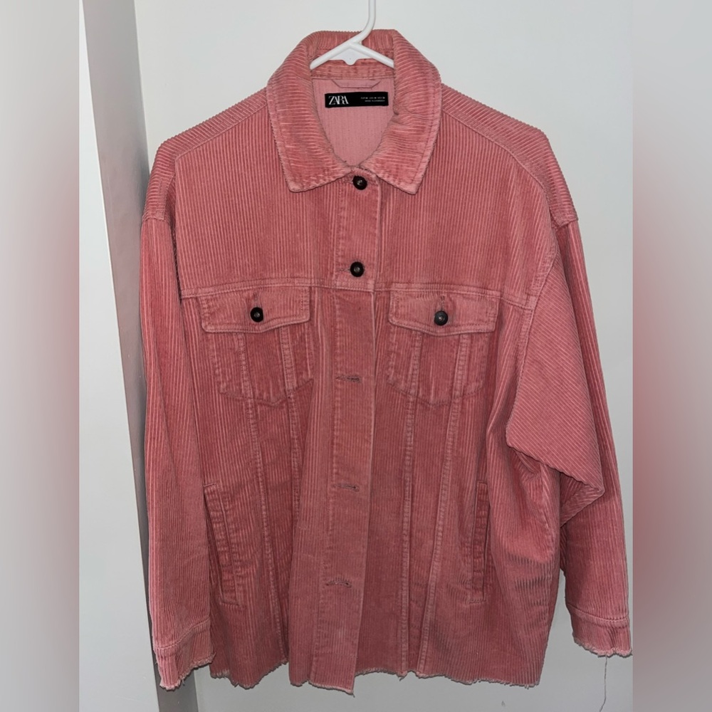 Pink Zara Corduroy Jacket